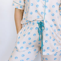 BEACH BALL | NEW* WOMEN'S BUTTON UP SHORT SLEEVE SET