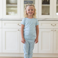 BLUE + YELLOW POLKADOTS | SHORT SLEEVE