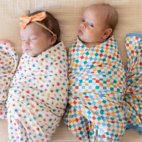 RAINBOW MINI CHECKER | SWADDLE