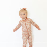 AUTUMN FLORAL | ZIPPER ONE PIECE