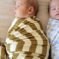 OLIVE STRIPE | SWADDLE