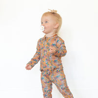 FALL DAISIES | ZIPPER ONE PIECE