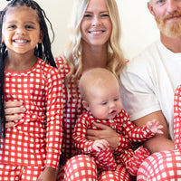 CANDY CANE GINGHAM | WOMEN'S LONG SLEEVE
