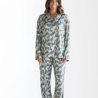 LIGHT CAMO | WOMEN'S BUTTON UP LONG SLEEVE SET