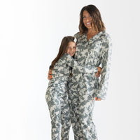 LIGHT CAMO | WOMEN'S BUTTON UP LONG SLEEVE SET