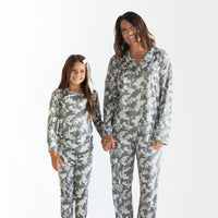 LIGHT CAMO | WOMEN'S BUTTON UP LONG SLEEVE SET