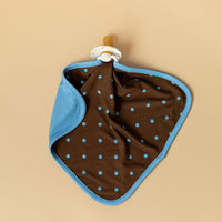 BROWN + BLUE POLKA DOTS | LOVIE