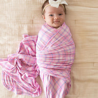PINK PLAID | SWADDLE