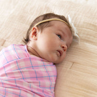 PINK PLAID | SWADDLE