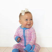 PINK PLAID | ZIPPER ONE PIECE