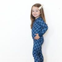 NAVY CHECKER | LONG SLEEVE