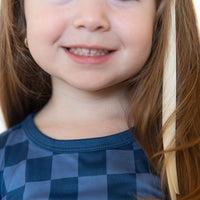 NAVY CHECKER | LONG SLEEVE