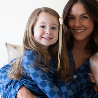 NAVY CHECKER | LONG SLEEVE