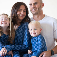 NAVY CHECKER | ZIPPER ONE PIECE