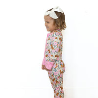 PINK FALL FLORAL | ZIPPER ONE PIECE