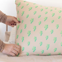 GREEN LIGHTNING BOLTS | PILLOW CASE