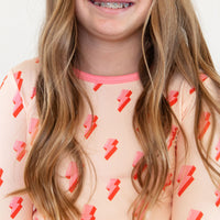 PINK LIGHTNING BOLTS | LONG SLEEVE