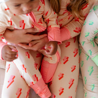 PINK LIGHTNING BOLTS | ZIPPER ONE PIECE