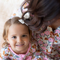 PINK FALL FLORAL | ZIPPER ONE PIECE