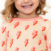 PINK LIGHTNING BOLTS | LONG SLEEVE