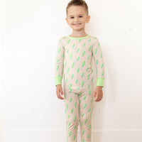 GREEN LIGHTNING BOLTS | LONG SLEEVE