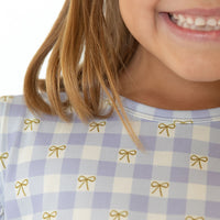GINGHAM BOWS | RUFFLE SHORT SET
