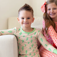 GREEN LIGHTNING BOLTS | LONG SLEEVE