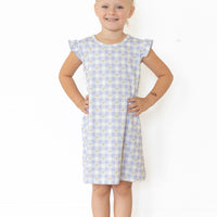 GINGHAM BOWS | RUFFLE SLEEVE DRESS