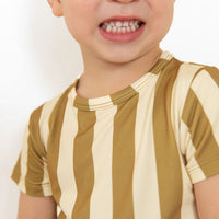 OLIVE STRIPE | SHORT SET