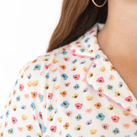 RAINBOW FLORAL | WOMEN'S SHORT SLEEVE SHORTS SET