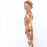 RUST HOUNDSTOOTH | LONG SLEEVE