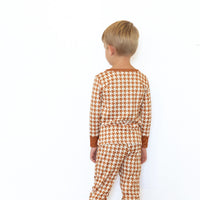 RUST HOUNDSTOOTH | LONG SLEEVE