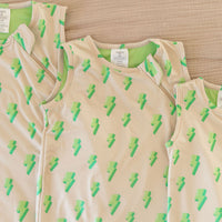 GREEN LIGHTNING BOLTS | SLEEP SACK