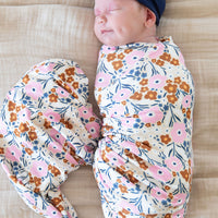 PINK FALL FLORAL | SWADDLE