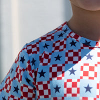 MINI CHECKERED STARS | SHORT SET