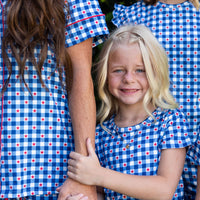 GINGHAM STARS | NEW* WOMEN'S SHORT SLEEVE SHORTS SET