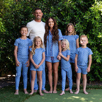 GINGHAM STARS | RUFFLE SHORT SET