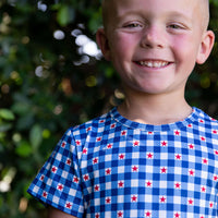 GINGHAM STARS | SHORT SET