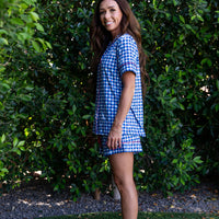 GINGHAM STARS | NEW* WOMEN'S SHORT SLEEVE SHORTS SET