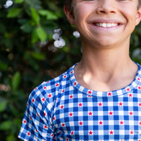 GINGHAM STARS | SHORT SLEEVE