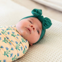 YELLOW PEACH FLORAL | SWADDLE