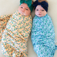 YELLOW PEACH FLORAL | SWADDLE