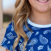 BLUE PAISLEY | SHORT SLEEVE