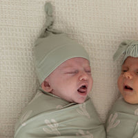 GREEN + TAN CACTUS | SWADDLE