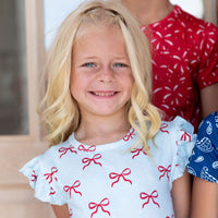 USA BOWS | RUFFLE SHORT SET