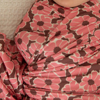 BROWN + PINK DAISIES | SWADDLE