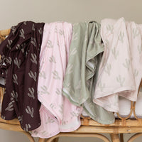 PINK + GREEN CACTUS | SWADDLE