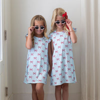 USA BOWS | RUFFLE SLEEVE DRESS