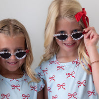 USA BOWS | RUFFLE SLEEVE DRESS