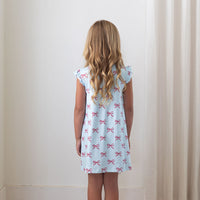 USA BOWS | RUFFLE SLEEVE DRESS